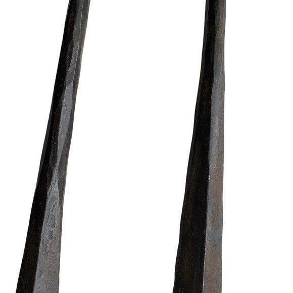 Vintage Hand Forged Rustic Primitive Salad Tongs Spoon Fork Serving Utensils - Picture 14 of 16